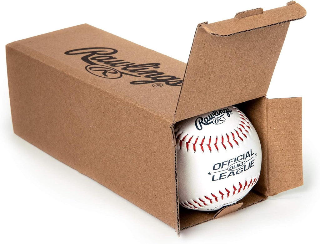 Rawlings Official League Practice Baseballs - Youth Size 8U | OLB3 | 3 Count Pack