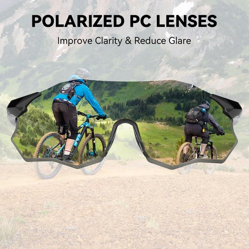ROCKBROS Cycling Glasses Outdoor Frameless Polarized Sports Running Windproof Glasses Bicycle Equipment Men and Women