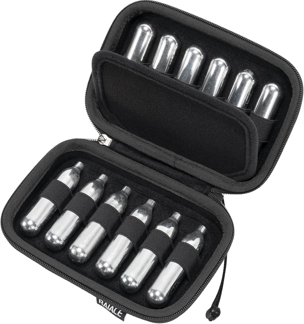 RAIACE CO2 Cartridges Storage Case - Compatible with Crosman & Umarex | Holds 12g & 8g Cartridges