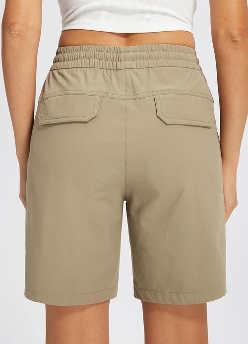 Libin Women's Hiking Shorts - Lightweight Quick-Dry Cargo Shorts for Casual Travel | Water-Resistant