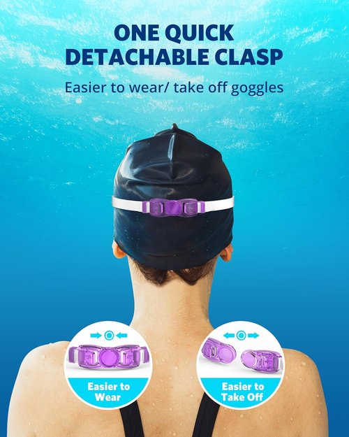 Aegend Swim Goggles - No Leak Design for Full Protection | Adult & Youth Sizes Available