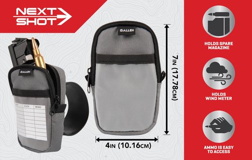 Allen Company Next Shot Magazine Pouch, Black/Gray