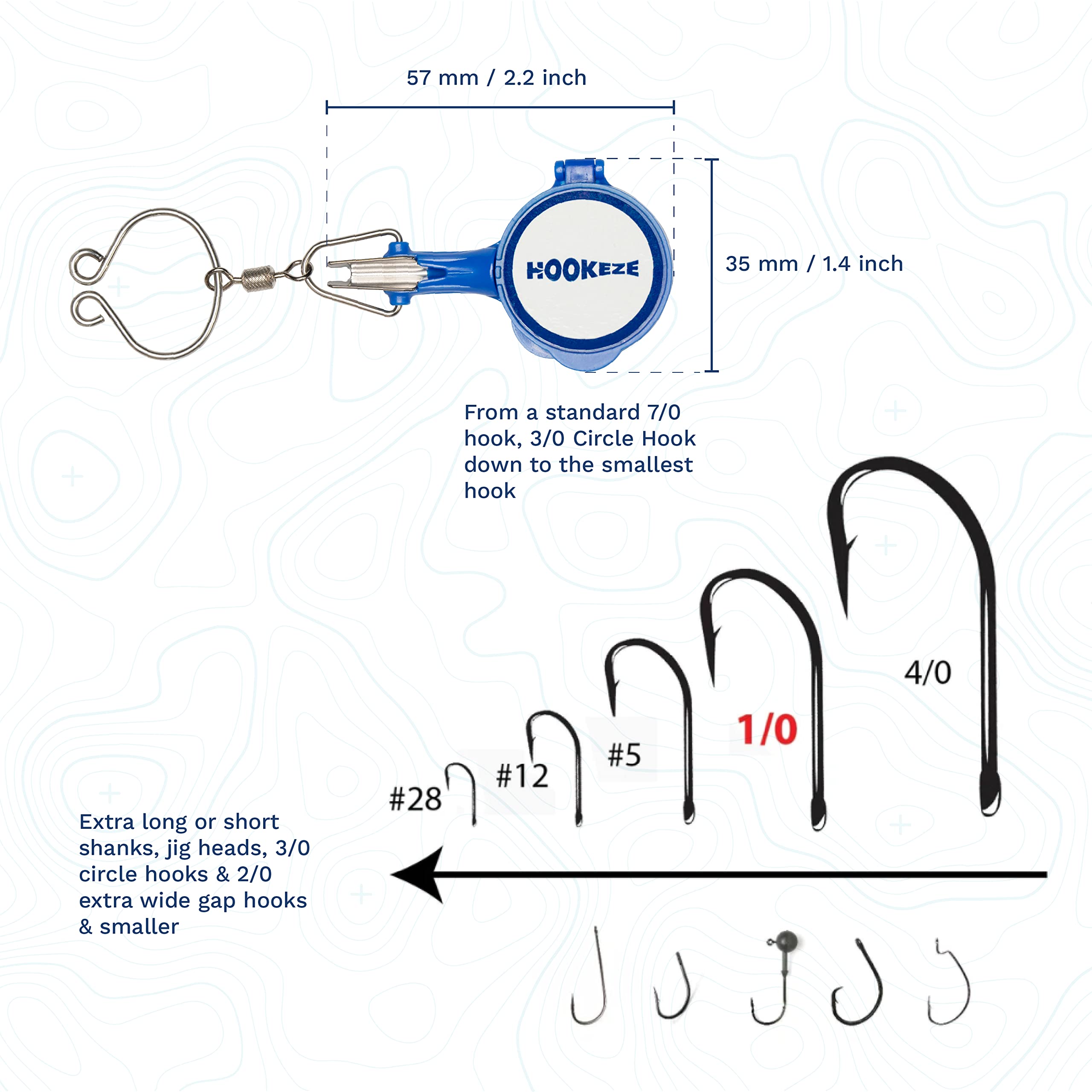 HOOK-EZE Fishing Knot Tying Tool | Protect from Fish Hooks | Tie Fishing Knots Easily | Cool Gadgets for Fishermen | Ice Fly Fishing | Fishing Accessories for Beginner Anglers | Nail Knot Tool