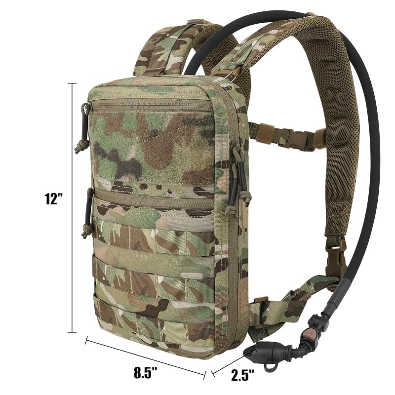 Tactical Molle Hydration Pack 1.5L MC — Lightweight Hydration Backpack for Vests & Rigs
