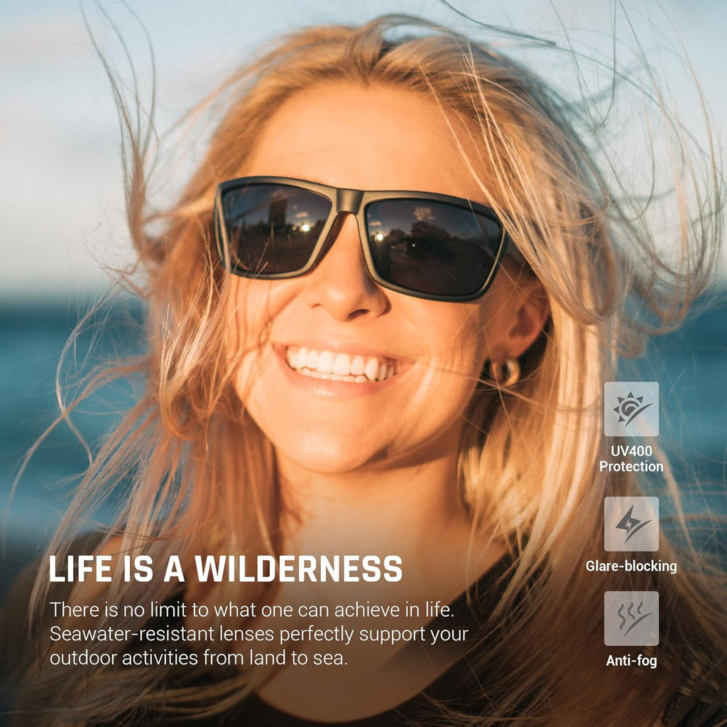TOREGE Polarized Sports Sunglasses - Unisex Cycling, Running, Golf & Fishing | TR26 Model
