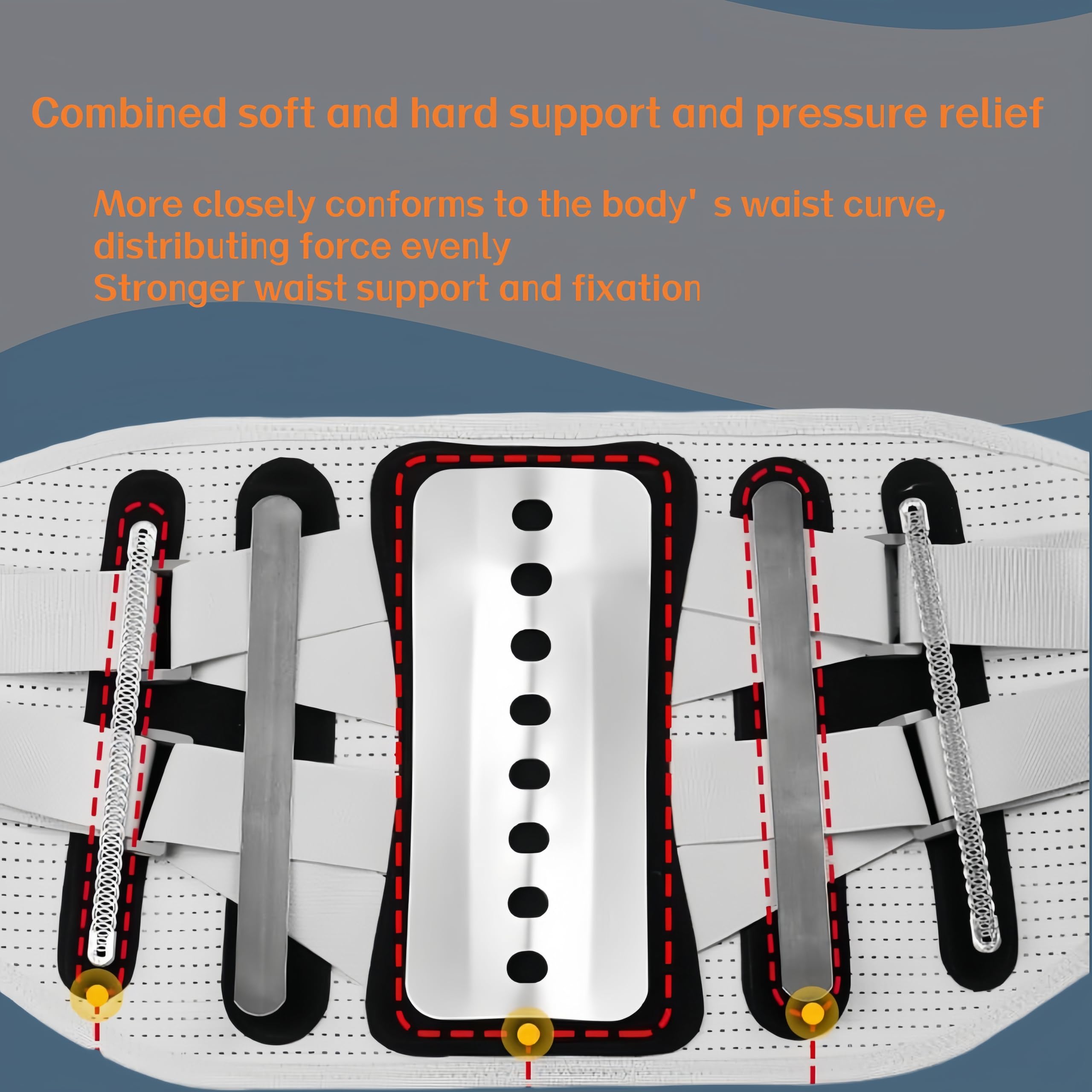 Aylashine Back Brace Lower Back Pain Relief, Lumbar Support Belt with Breathable Pad, Adjustable Back Support Brace for Women & Men - Scoliosis, Sciatica & Herniated Disc Relief XL