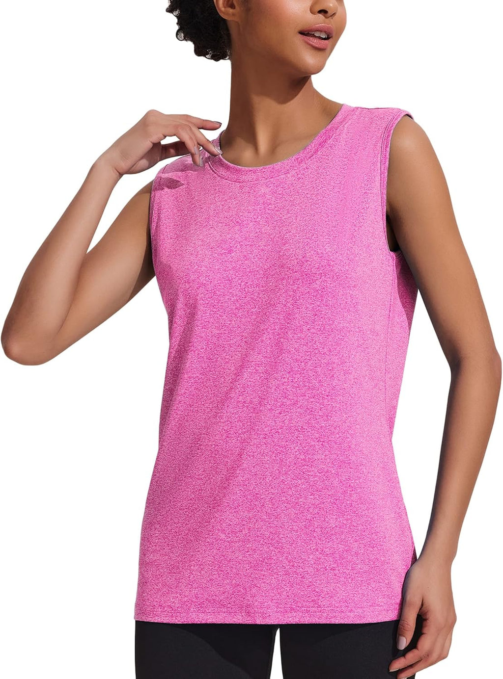 COOrun Women's Athletic Tank Top - Lightweight Quick-Dry Sleeveless Yoga Shirt | Perfect for Workouts