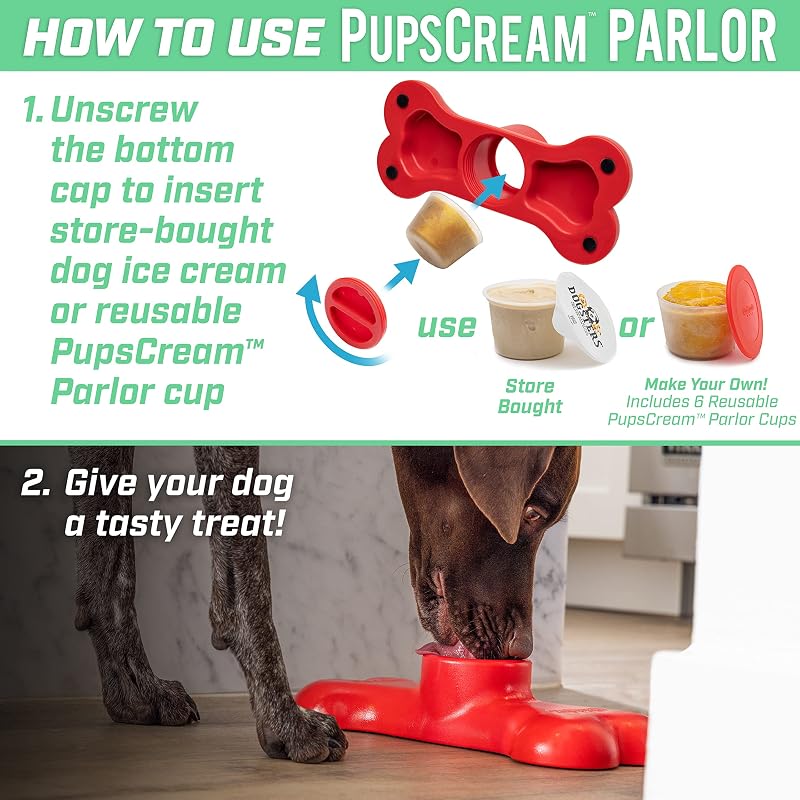 PupsCream Parlor: Non-Slip Ice Cream & Frozen Treat Holder – with 1 Cup