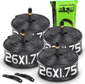 26-Inch Bike Tubes by [Brand Name] - 4 Pack with 35mm Schrader Valve | Butyl for MTB & Road Bikes