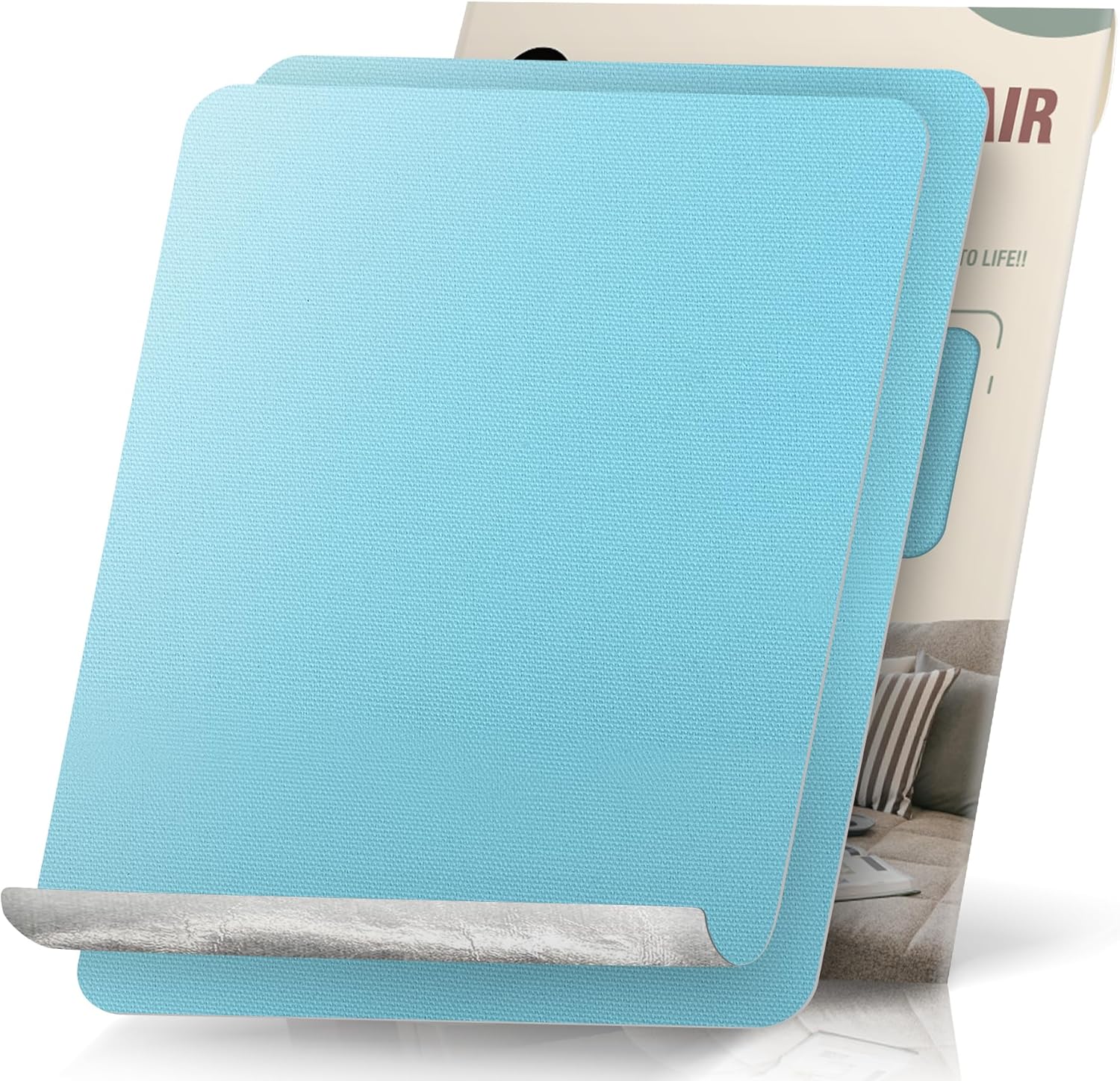 OAZ Canvas Repair Patches - Waterproof Self-Adhesive Fabric Tape Kit | 9 x 11 Inch, Blue