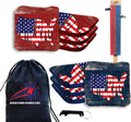 Pro Cornhole Bags by CornholeGamesUSA - Regulation Set of 8 for Tournament Play | Slick n Stick Design