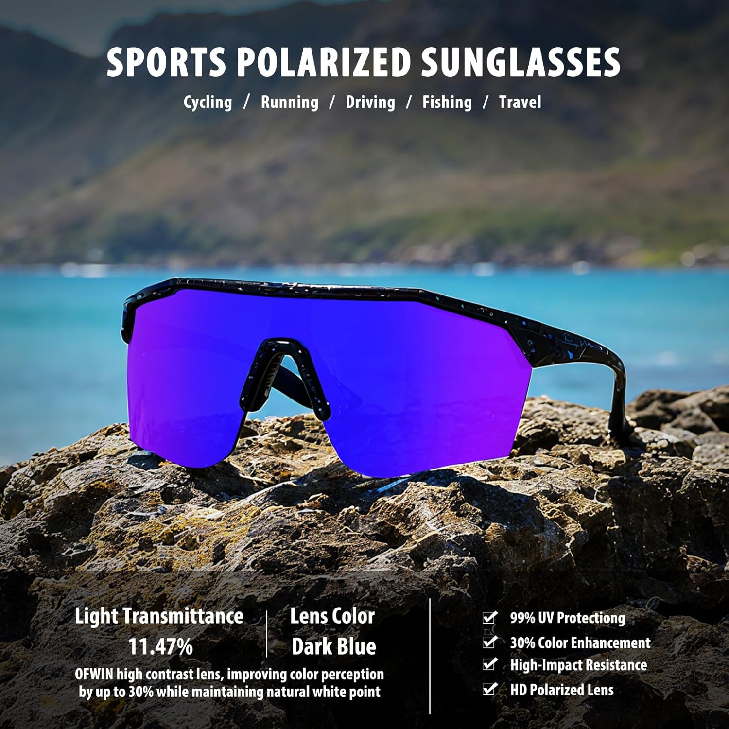 Skiennix Kids Sports Sunglasses - Polarized Protection for Boys & Girls | Ages 5-15