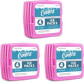 Fit + Fresh Slim Ice Packs - Reusable & Long-Lasting Cold Packs for Lunch Boxes | Purple 8 Pack