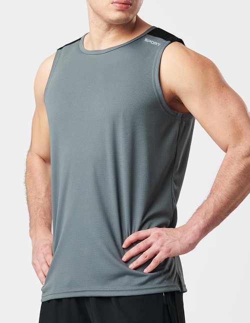 Liberty Imports Men's Stretch Cool Dry Muscle Tank Tops - Pack of 5 Athletic Sleeveless Shirts