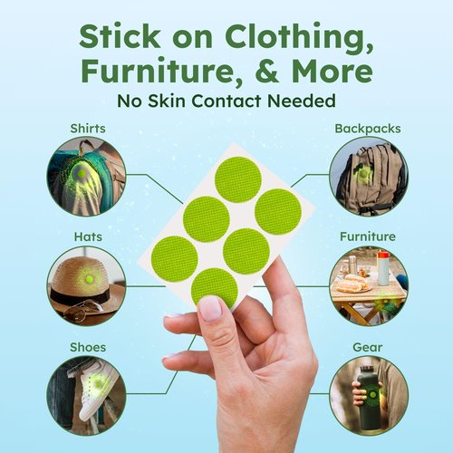 BugMD Mosquito Repellent Bundle: 78 Safe & Effective Squito Stickers and 10 DEET-Free Citronella Bracelets for Kids & Adults - Perfect for Camping, Beach, Hiking & Outdoor Adventures