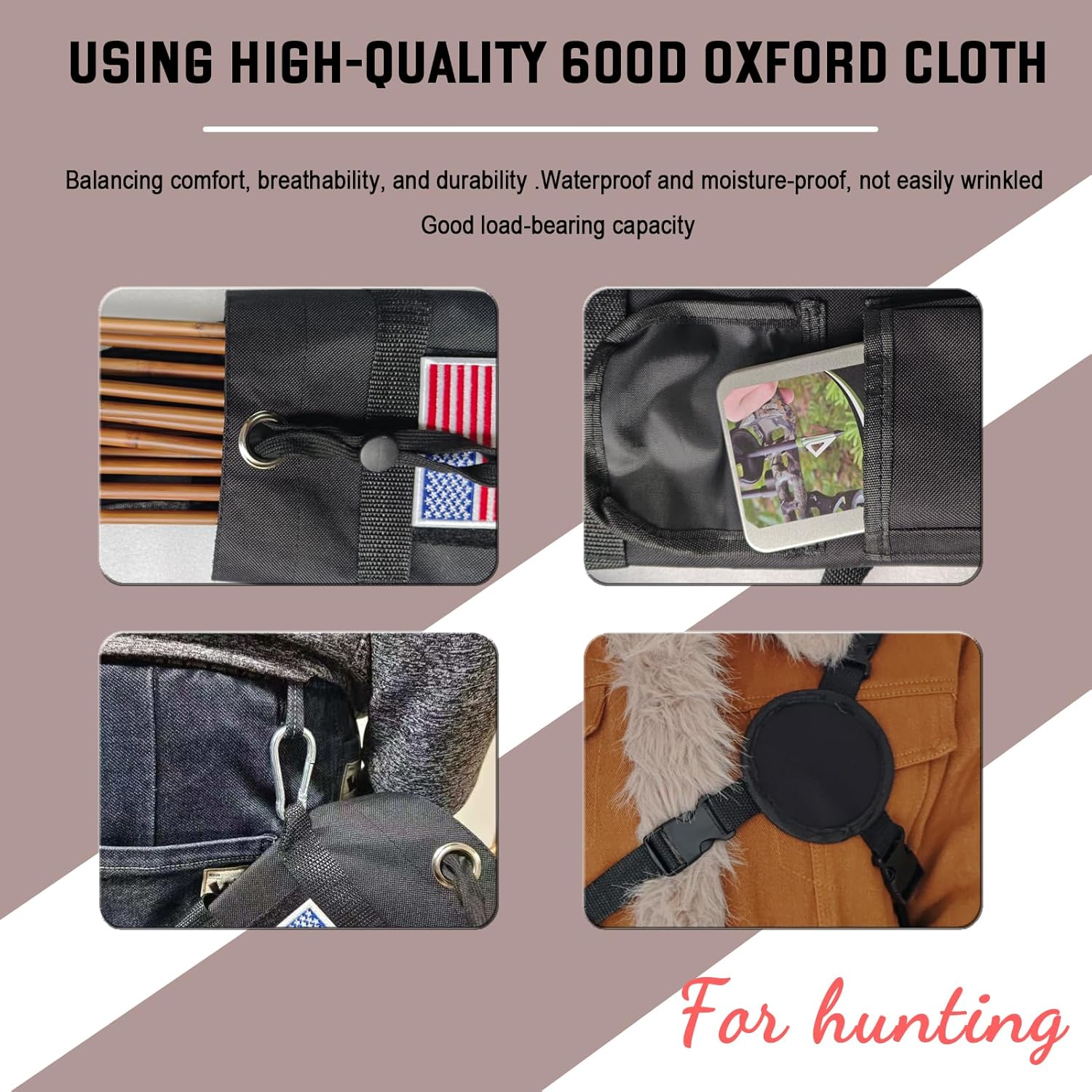 Quiver for Arrows by [Brand Name] - Versatile Hip & Shoulder Quiver with Drawstring Closure | Ideal for Archery
