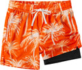 XOMZG Men's Swim Trunks - Quick Dry Mesh Lining Beach Shorts with Pockets | Hawaiian Print