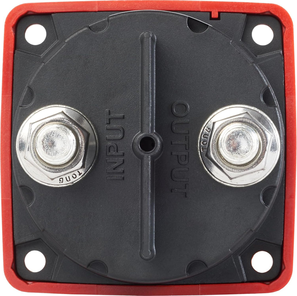 Blue Sea Systems On/Off Battery Isolator Switch - Locking Key, Red, 6005 M-Series