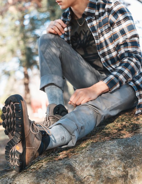 Timberland Mens Hiking, Wool, Winter, Cushioned Crew Socks With Arch Support (Size 7-12; 3 Pairs)