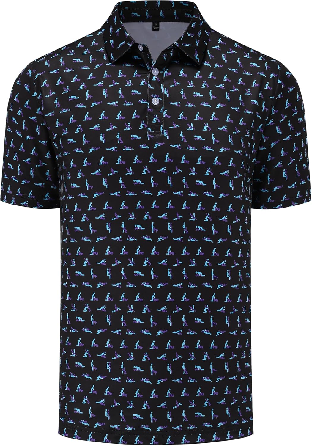 Skiennix Men's Golf Polo Shirt - Short Sleeve Dry Fit Performance | Moisture-Wicking Casual Style