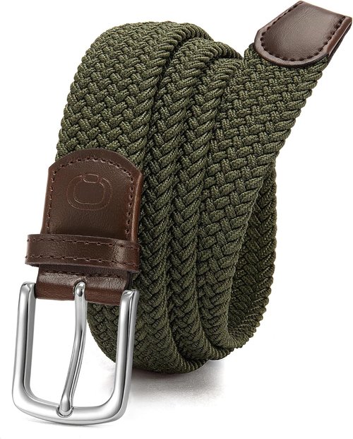 CHAOREN Men's Golf Belt - Braided Stretch Design for Comfort | Fits Casual Pants & Shorts