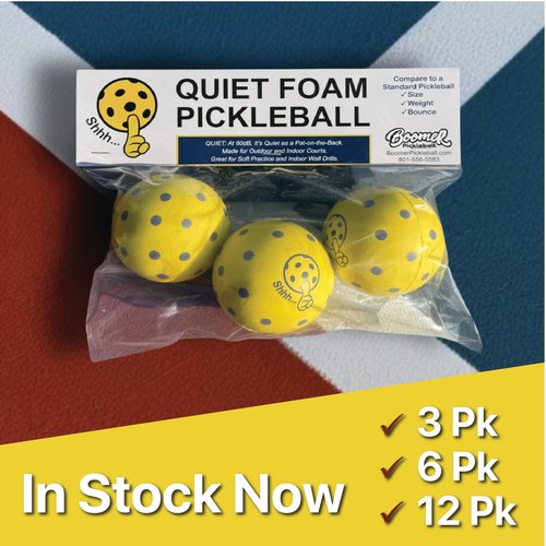 Quiet Foam Pickleball Balls – Ideal for Indoor & Outdoor Play – Noise-Reducing Foam Balls for Pickleball Practice – Perfect for HOA-Friendly Games & Silent Drills (3-Pack)