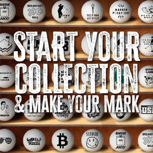 HODL 21 Ball Badge - Golf Ball Stamp Golf Ball Marker, Reusable Golf Ball Marking Tool to Identify Golf Balls (Mudflap Golfer Guy)