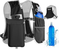 Skiennix Running Vest - Lightweight Hydration Pack with Waterproof Phone Pocket & 17oz Flask | Adjustable Reflective Design for Hiking & Jogging