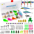Skiennix Fishing Lure Tackle Set - Complete Kit for Saltwater & Freshwater Bass Fishing | Includes Jig Hooks, Spoon Lures & More