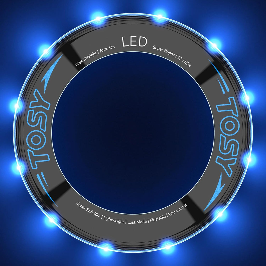 TOSY RGB Frisbee Bundle - Set of 2 with Blue Flying Ring for Ultimate Outdoor Fun