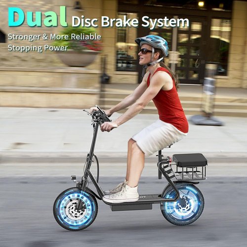 MAXSHOT Electric Scooter for Adults - High-Speed 350W/500W Motor, 21-28 Miles Range, Dual Suspension, Folding Design