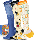 Skiennix Compression Socks for Women - 3 Pairs of 20-30 mmHg Graduated Support | Lightweight Daily Wear