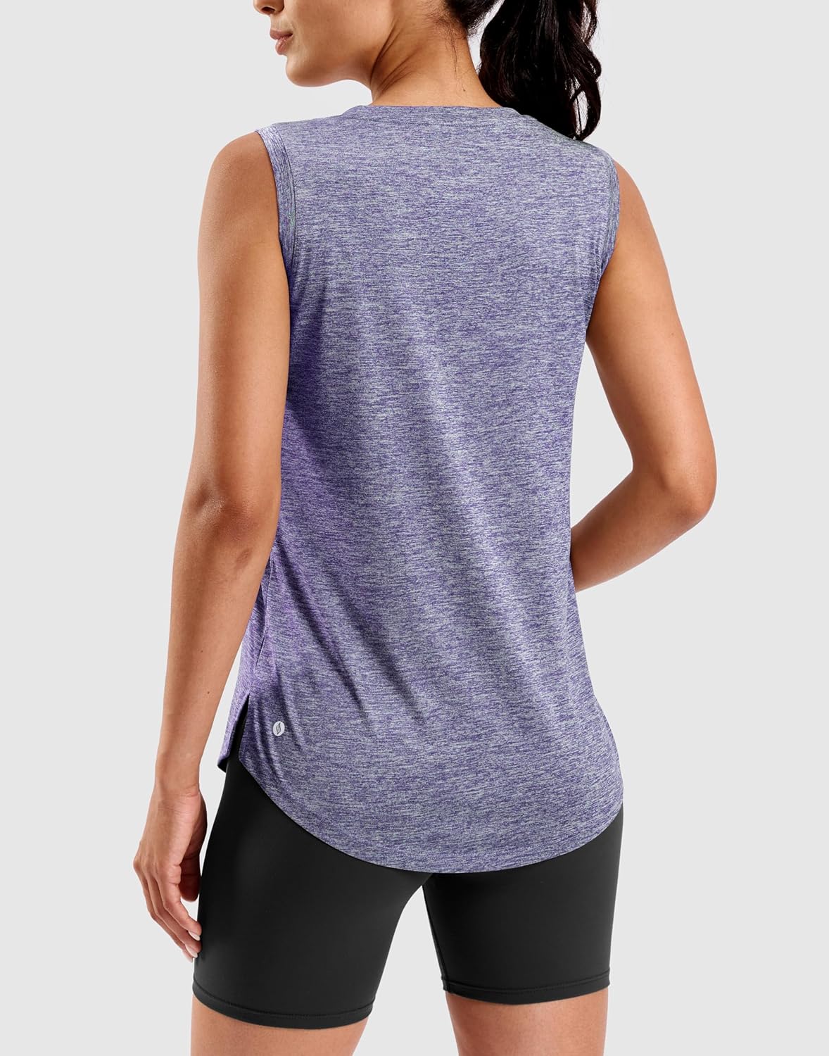 SANTINY Women's Lightweight Sleeveless Workout Tank Top - Athletic Yoga & Tennis Shirt, Loose Fit
