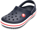 Crocs Kids Crocband Clogs, Navy/Red, 10 Toddler