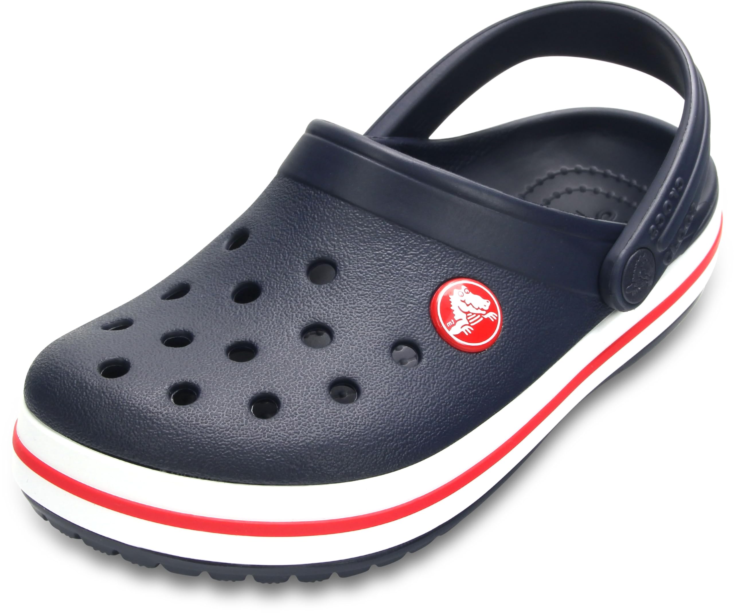 Crocs Kids Crocband Clogs, Navy/Red, 10 Toddler