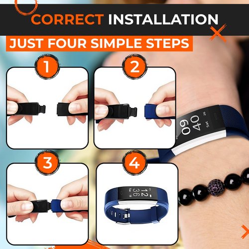 Reluen 5 Pcs Fitness Tracker Id115plus Hr Replacement Band - Wrist Band Fitness Watch Bands Replacement - Bands Smart Watch Bands Replacement Wristband
