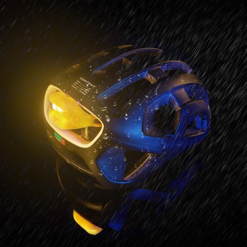 Volo UGH Lip Bicycle Tail Light Stroller Scotter Lights Safety Lights Skateboard Rear Helmet Biking Rechargeable Cool Cycling Decorations Kids Women Gift Yellow