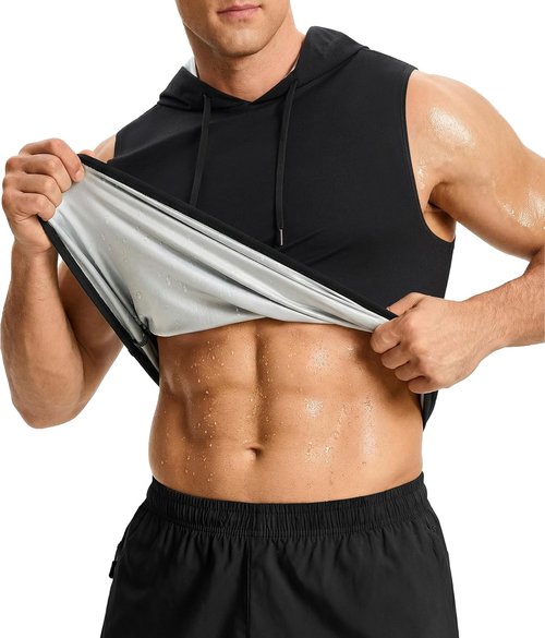 Junlan Sauna Suit for Men - Premium Workout Hoodie for Enhanced Sweat | Gym Shirt & Sweat Vest