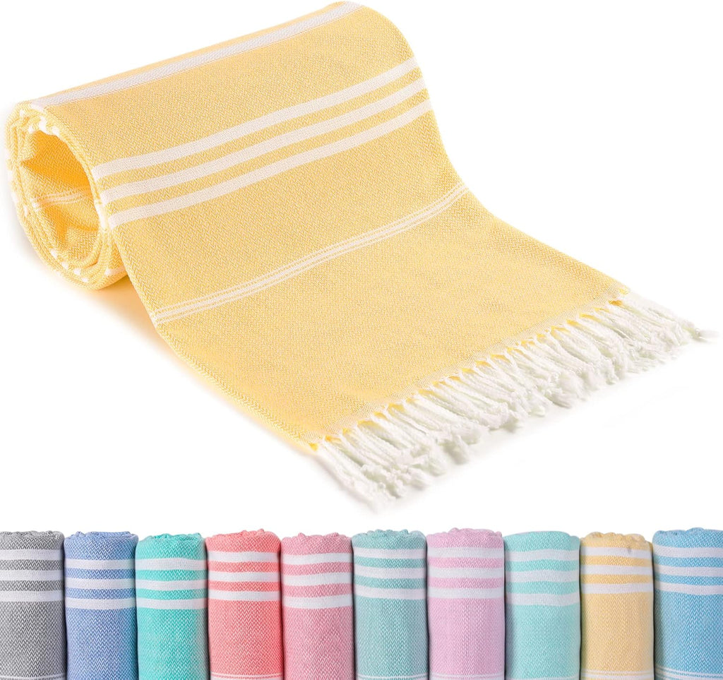 Skiennix Turkish Beach Towel - Quick Dry, Sand-Free, Oversized, Soft & Absorbent for Pool & Vacation