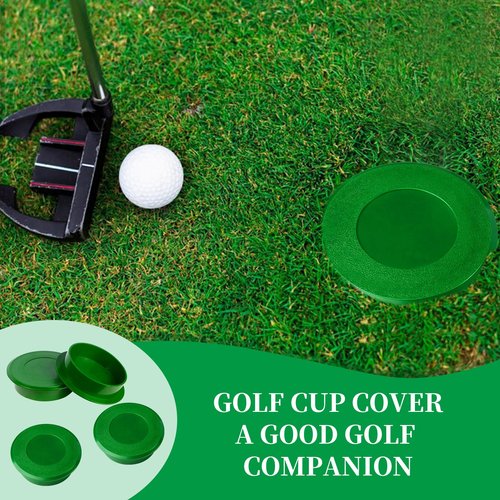 joaoxoko Golf Cup Cover for Golf Course Hole.Golf Hole for Putting Green Cover for Backyard Practice Putting Green Hole, ABS Hole Cup Covers Comply with USGA Regulations (4)