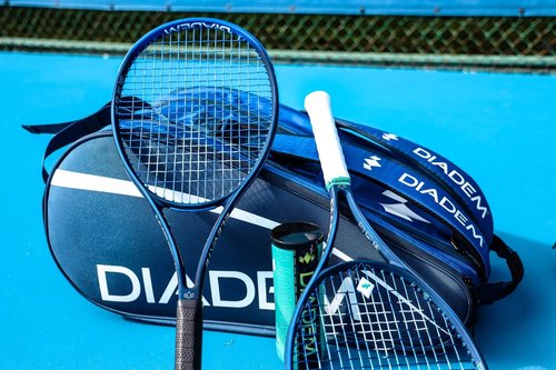Diadem Tour v3 9PK Tennis Racket Bag – Holds Up to 9 Rackets, Adjustable Shoulder Straps, Separate Shoe Compartment, Durable Travel Gear for Players of All Levels (Black)