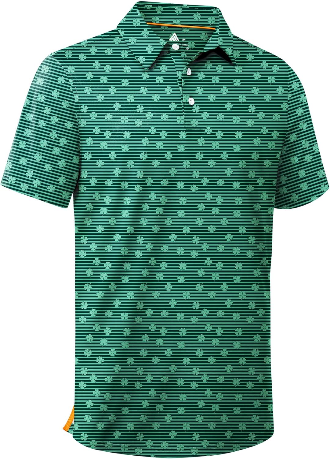 ZITY Men's Golf Polo Shirt - Short Sleeve Striped Design | UPF 50+ Moisture-Wicking Casual Tee
