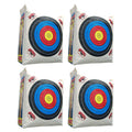 Morrell 4 Pack Weatheprroof Supreme Range Adult Field Point Archery Bag Target with NASP Scoring Rings, Nucleus Center, and IFS Technology, White
