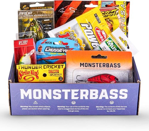 MONSTERBASS Fishing Mystery Box | Ultimate Bass Fishing Kit with Top Lures for Smallmouth & Largemouth Bass