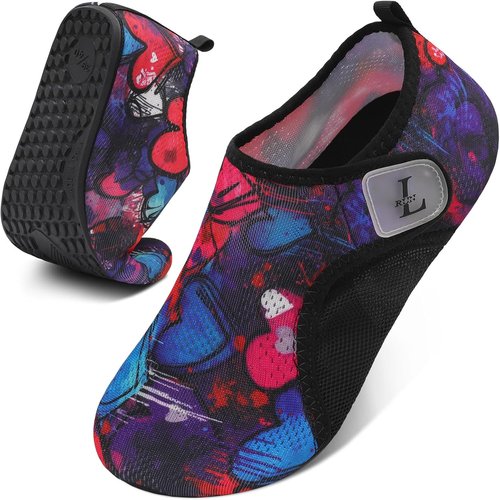 L-RUN Water Shoes - Quick-Dry Anti-Slip Aqua Socks for Beach, Swimming, Surfing & Yoga | Unisex