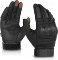 KUMGIM Tactical Motorcycle Gloves - Touchscreen Black Hard Shell for Men & Women | Outdoor Sports & Work