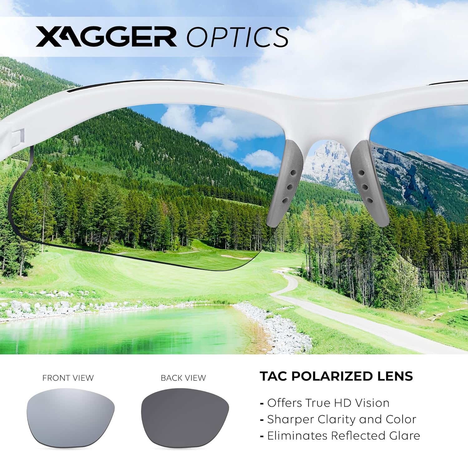 Xagger Kids Polarized Sports Sunglasses - Durable TR90 Frame for Boys & Girls | Ideal for Baseball & Softball