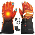 Heated Gloves Gifts for Men Women, 7.4V Fast Heating Rechargeable Electric Heated Gloves, Touchscreen Waterproof Heating Gloves for Motorcycle Driving Hiking Skiing Outdoor Sport (Large)