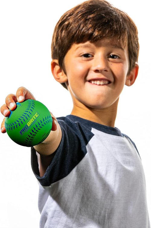 Franklin Sports - Pro Brite Neon Rubber Teeball - Youth Baseball & Softball for Indoor/Outdoor Play