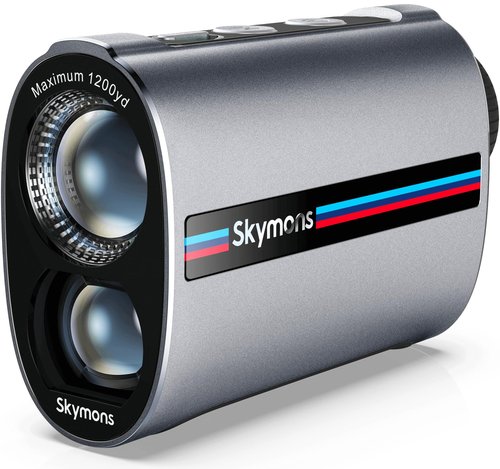 Mini Metal Golf RangeFinder with Slope,1200Y Range Finder, 0.3s Flagpole Locking Vibration, 7X Magnification, 95%Transmission Lens,Flag Pole Lock Vibration,Strong Magnet&Rechargeable Golf Rangefinder.